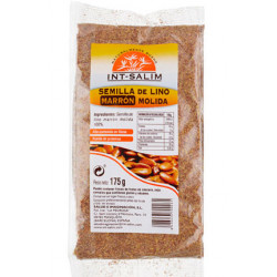 Semilla lino marron molido 175gr int-salim