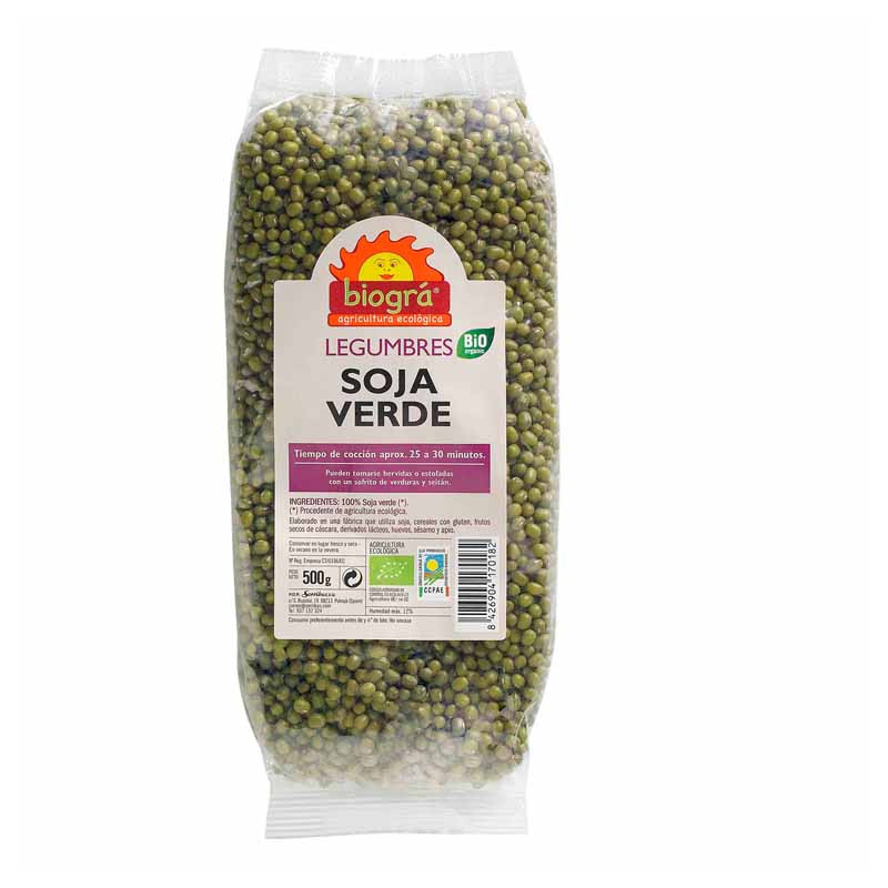Soja verde 500gr bio biogra