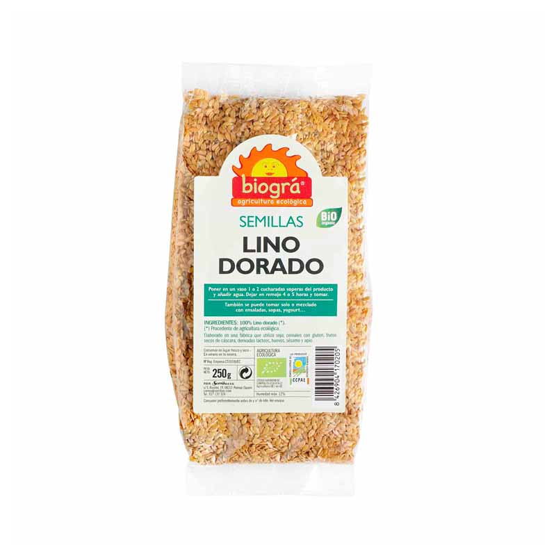 Lino dorado 250g biogra