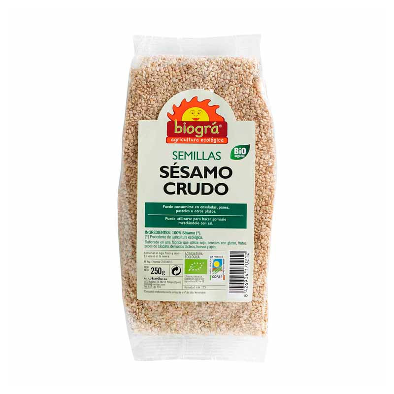 Sesamo crudo 250gr biogra