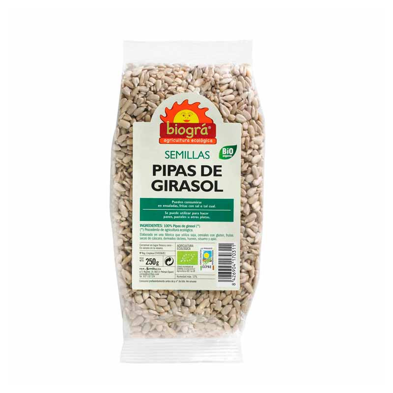 Pipas girasol 250gr biogra