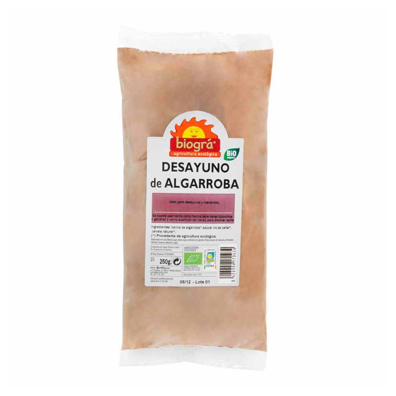 Desayuno algarroba 250gr biogra