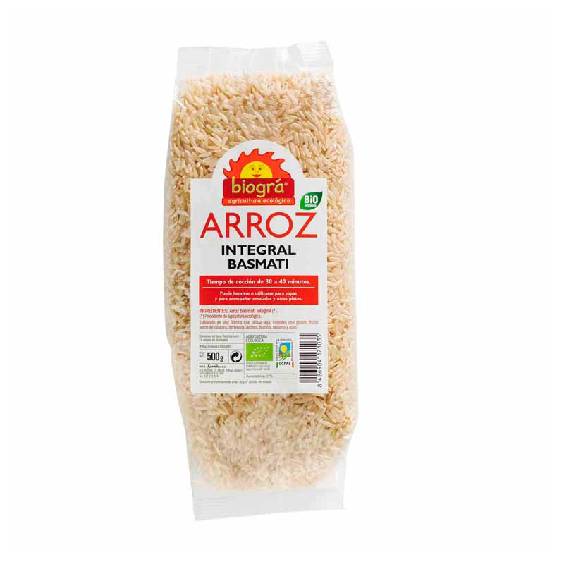 Arroz basmati int 500gr biogra