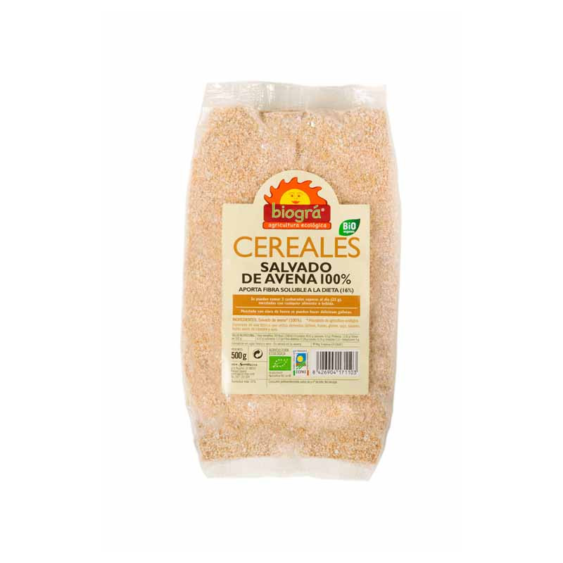 Salvado avena bio 500g biogra