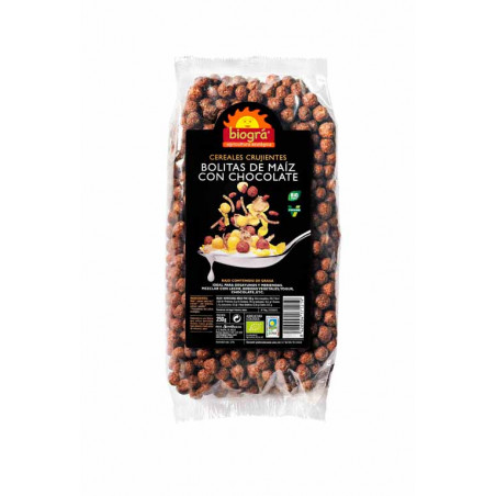 Bolitas maiz choco 250gr biogra