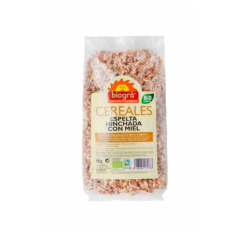Espelta hinch+miel 150gr biogra