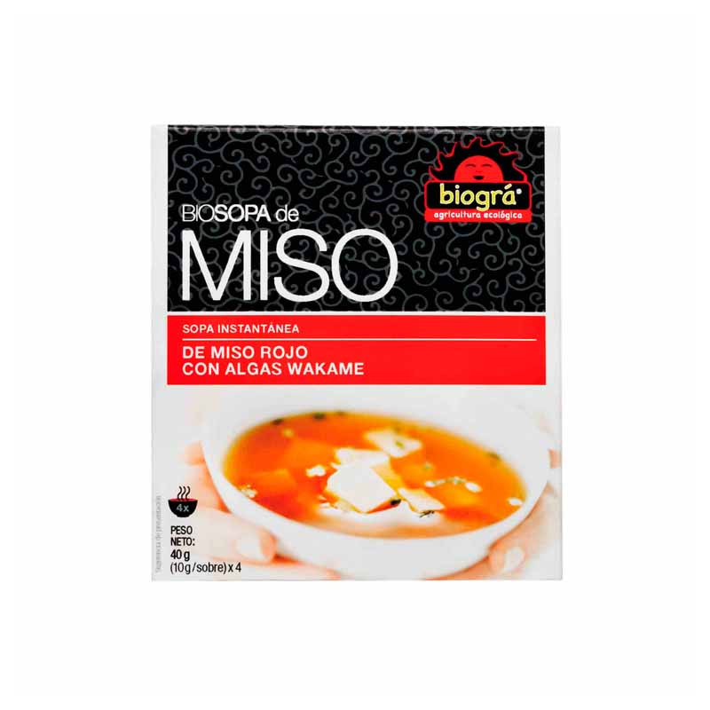Sopa miso algas 40gr biogra