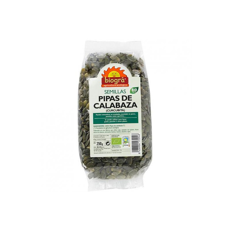 Pipas calabaza. 500gr.biogra