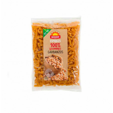 Espirales garbanzos 250gr biogra