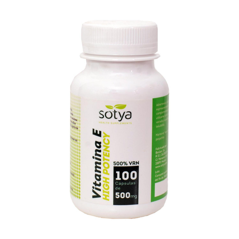 Vitamina e alta potencia 100cap. 500mg sotya