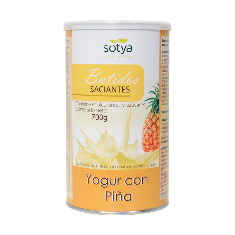 Batido saciante y/piña 700g sotya