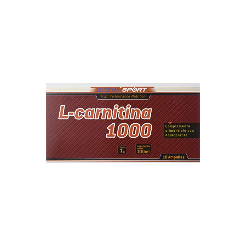 L-carnitina 1000mg 10 viales sotya