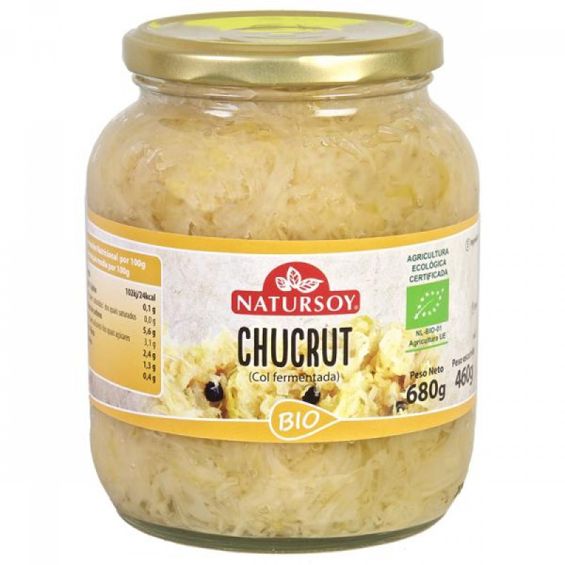 Chucrut fermentado 680gr bio natursoy