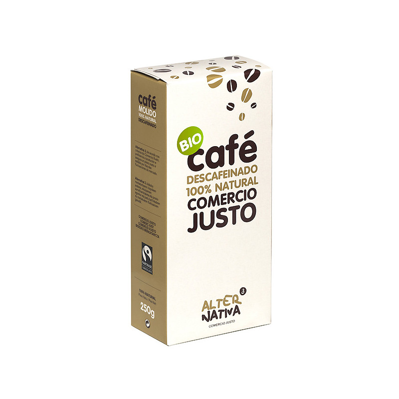 Cafe descafeinado 250gr bio comercio justo