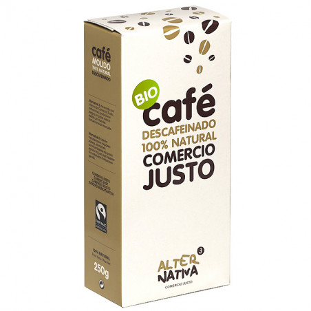 Cafe descafeinado 250gr bio comercio justo