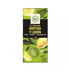 Chocolate con matcha limon 70g sol natural