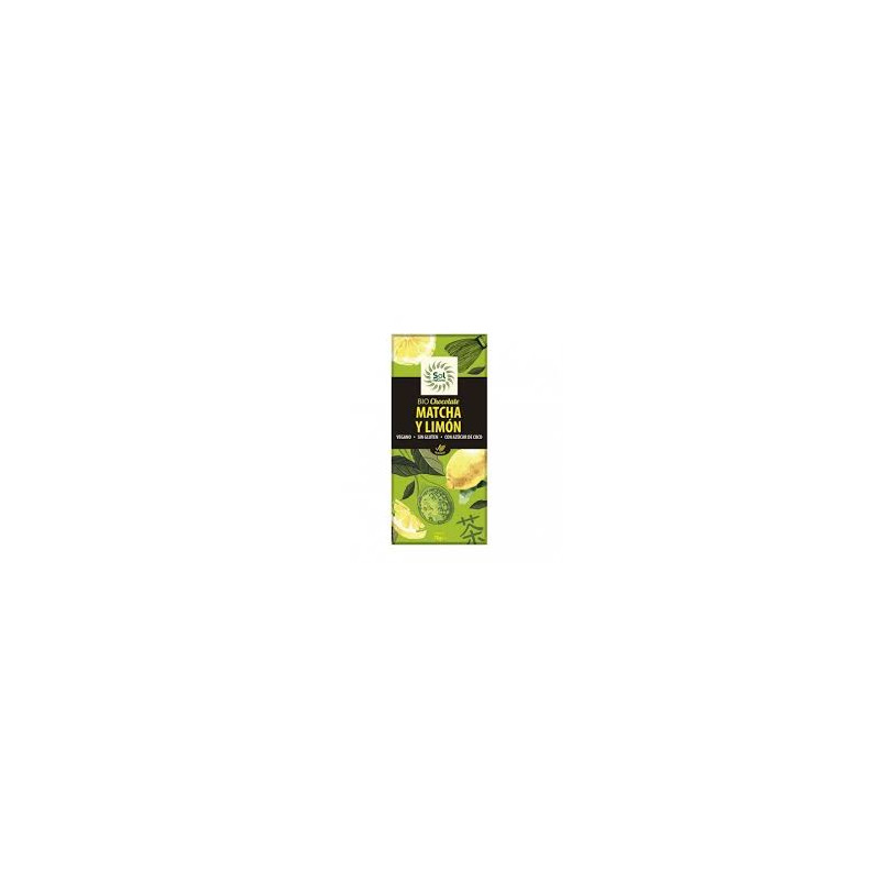 Chocolate con matcha limon 70g sol natural