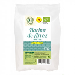Harina arroz integral sin gluten 500g sol natural