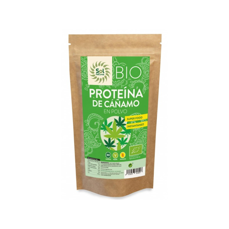 Proteina de cañamo bio s/g v 250gr sol natural