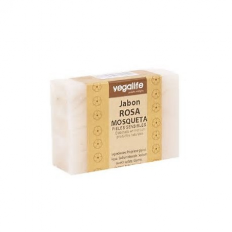 Jabon rosa mosquet.100g vegali