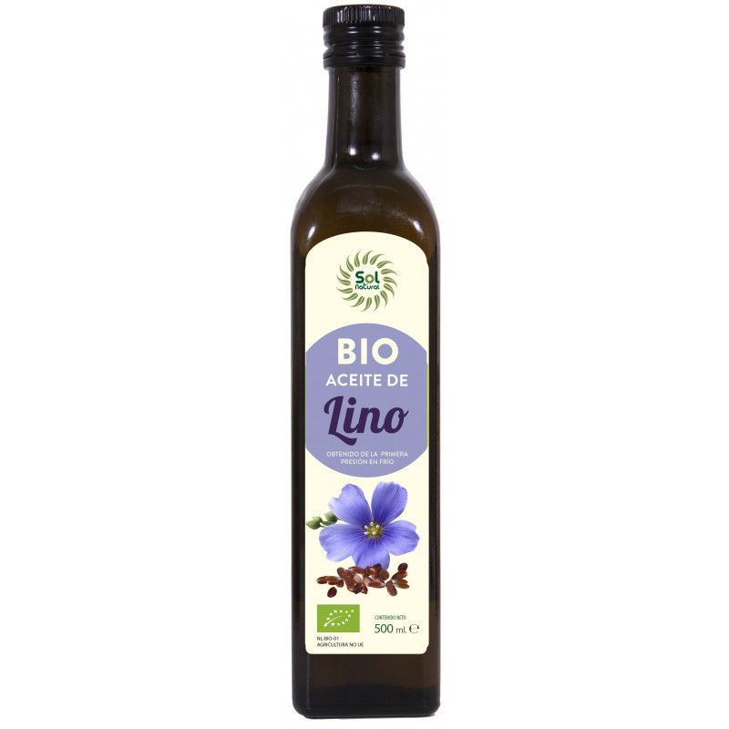 Aceite lino bio 500ml sol natu