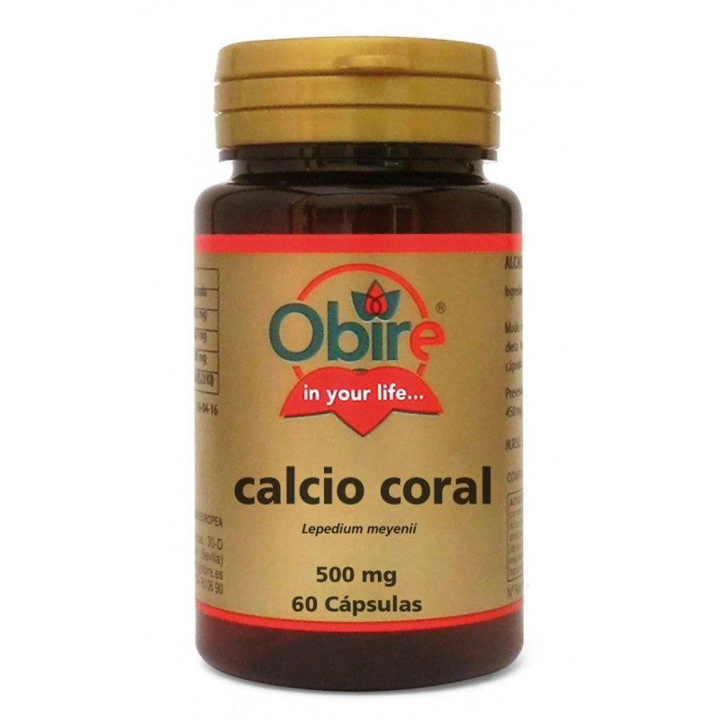 Coral calcio 500mg 60cap obire