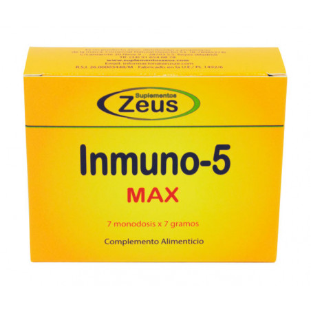 Inmuno-5 max 7-monodosis zeus