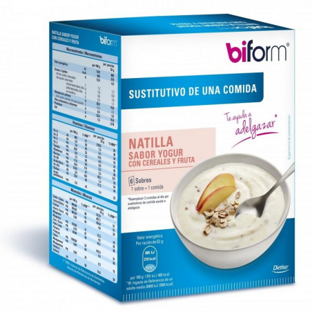 Natillas yogur cereales biform