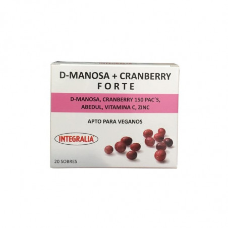 D-manosa + cramberry forte 20 sobres integralia