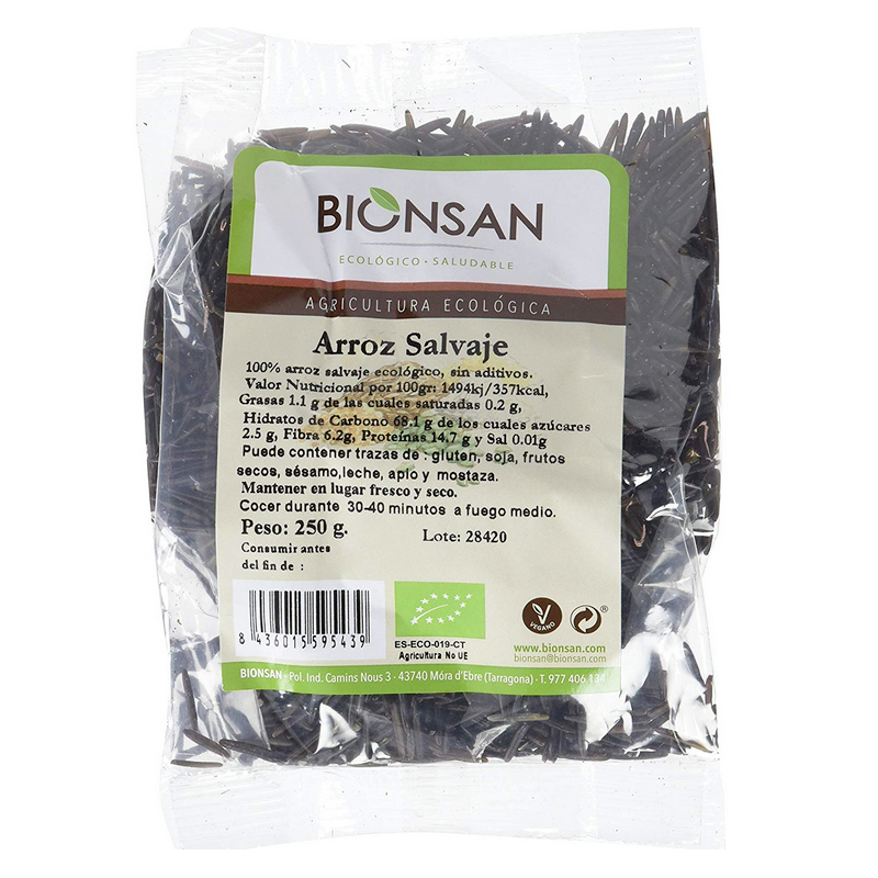 Arroz salvaje negro 250gr bionsan bio