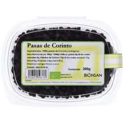 Pasas de corinto 200gr bio bionsan