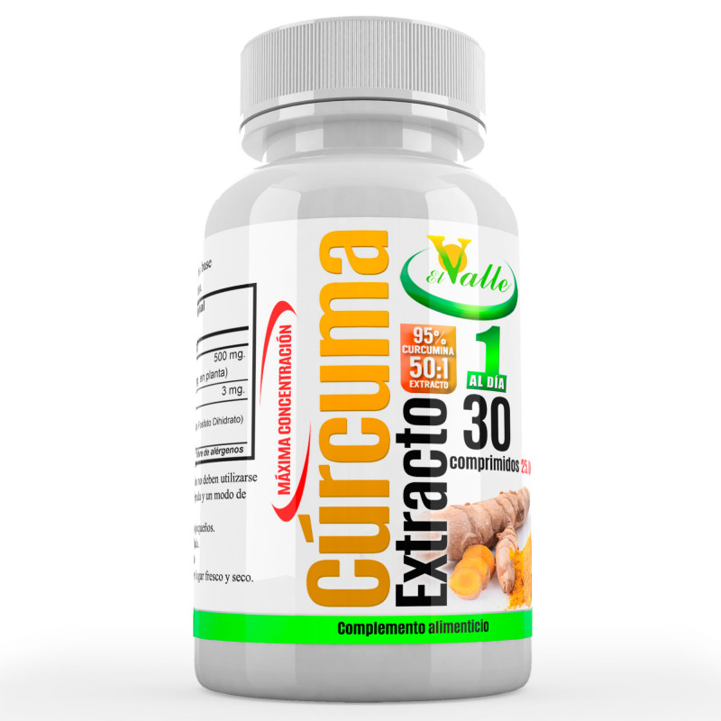 Curcuma extracto 30comp 703mg el valle