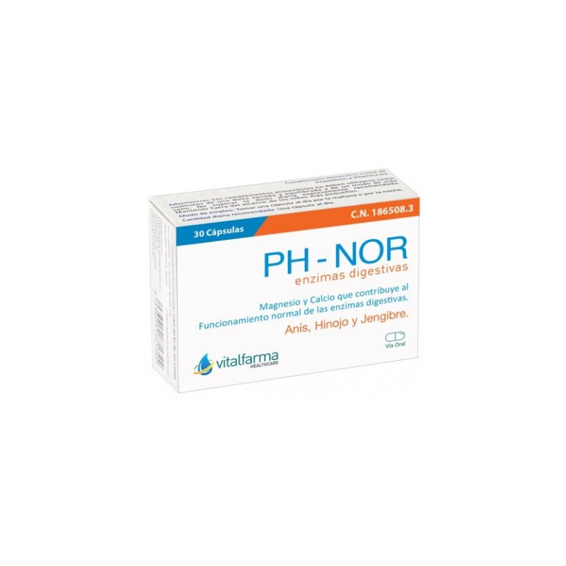 Ph-nor enzimas digestivas 30cap vitalfarma
