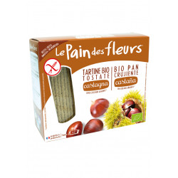 Pan flores castañas  bio 300gr. h/l