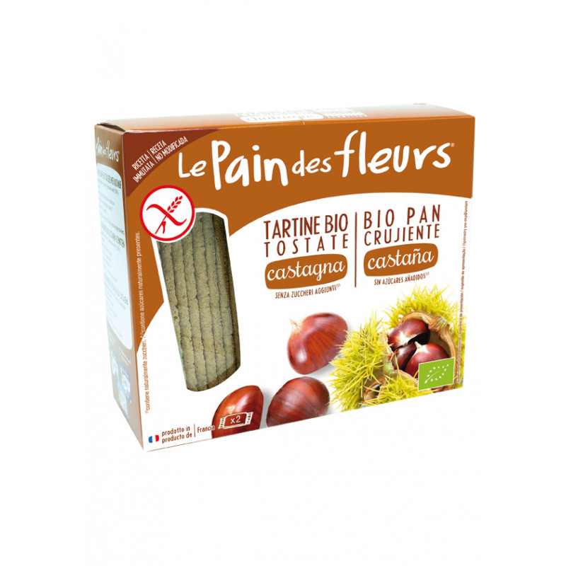Pan flores castañas  bio 300gr. h/l