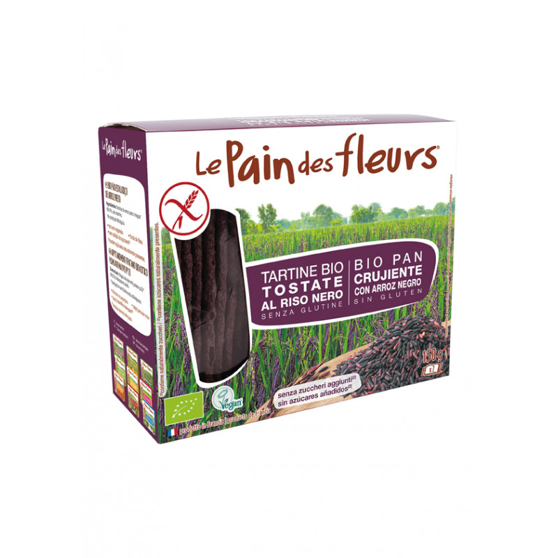 Pan flores arroz negro 150g