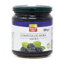 Compota mora 320gr bio f/c