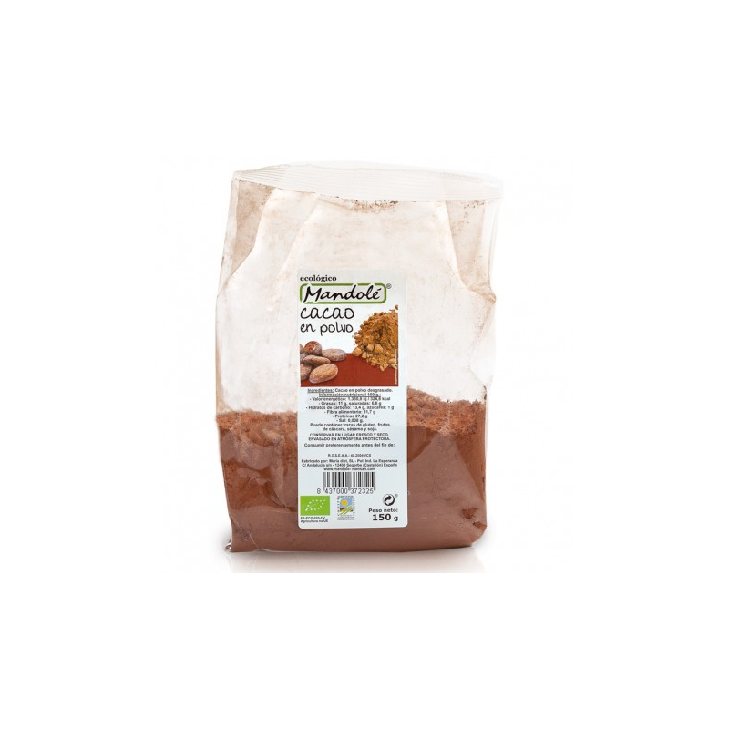 Cacao desgrasado bio 150g mand
