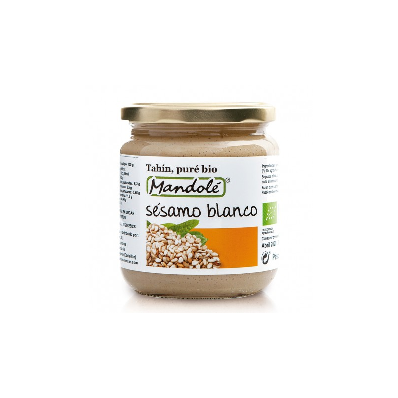 Tahin sesamo blanco bio 325g mandole