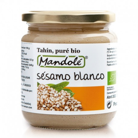 Tahin sesamo blanco bio 325g mandole