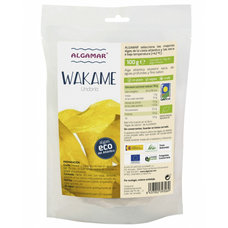 Alga wakame 100gr algamar