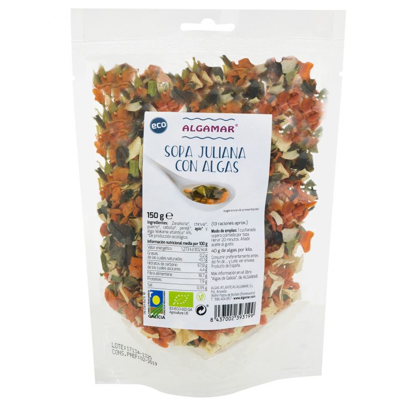 Sopa juliana algas 175g algama