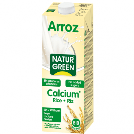 Leche arroz calcio 1lt naturgreen