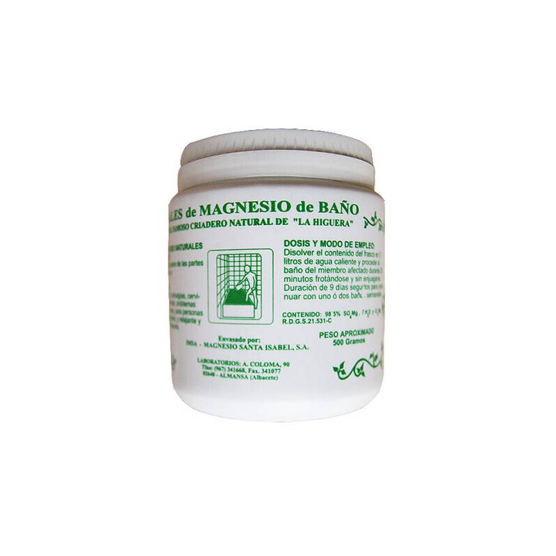 Sales magnesio 500 g santa isabel