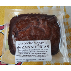 Bizcocho vegano de zanahoria 250gr bio biogredos