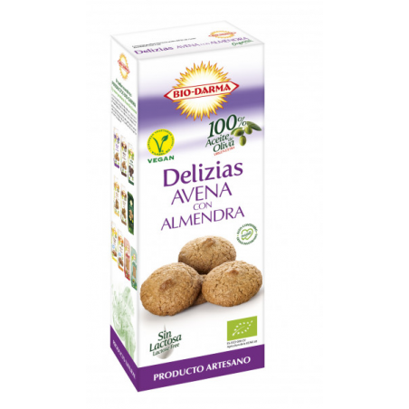 Delicias galletas avena almendra bio 125g biodarma