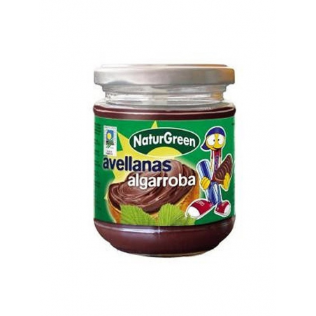 Crema avellanas+algarroba 200gr naturgreen