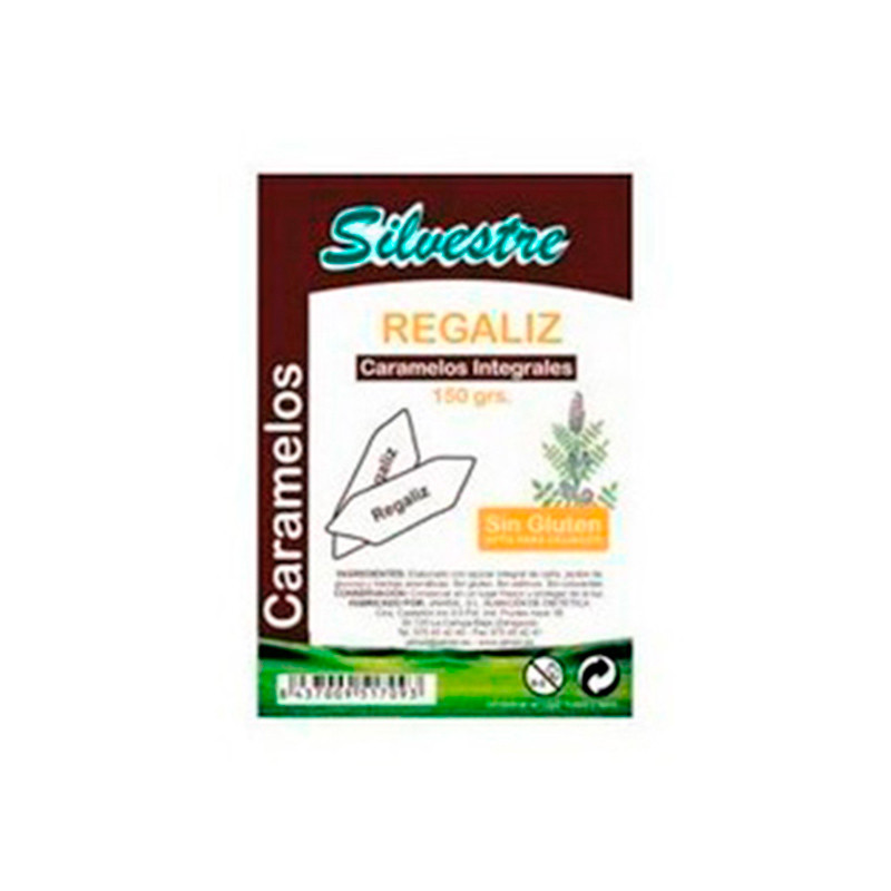 Caramelos regaliz 150gr silves