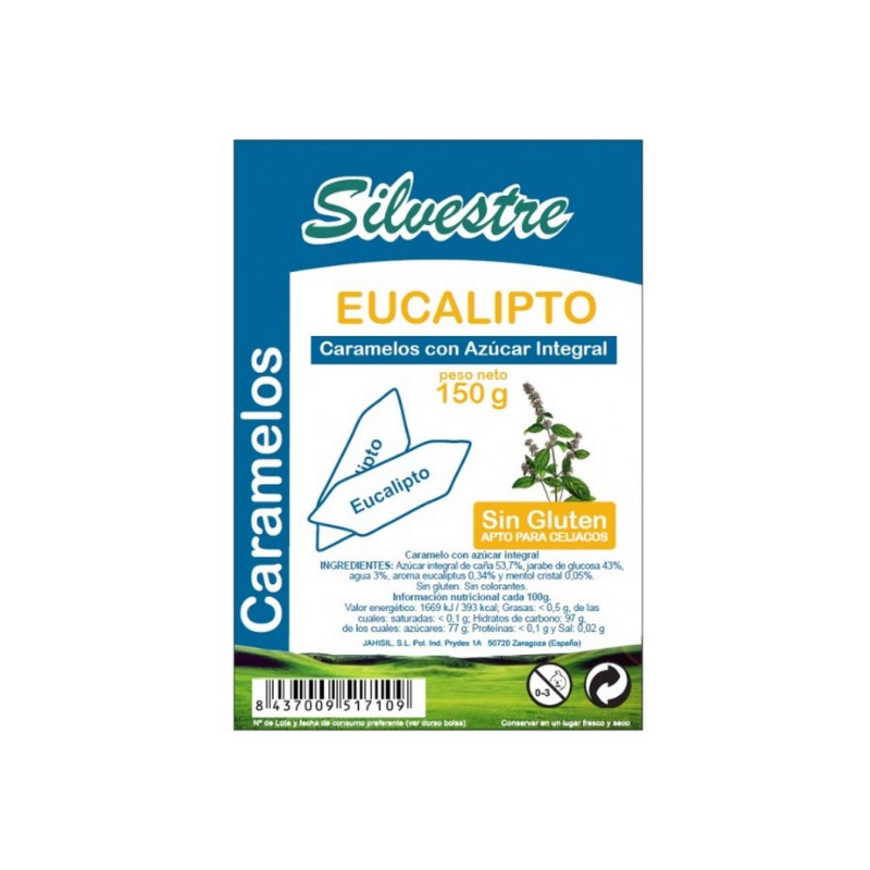 Caramelos eucalipto 150gr silv