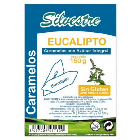 Caramelos eucalipto 150gr silv